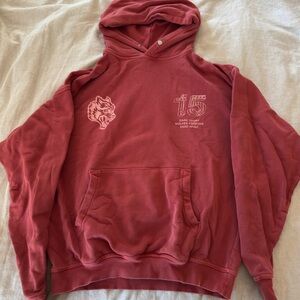 Darc Sport Red Hoodie with Graphic Design